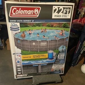 Coleman 22'x52" Power Steel Frame Swim V